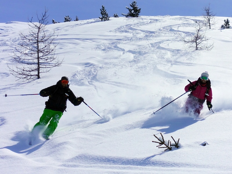 Ski en poudreuse à Aussois