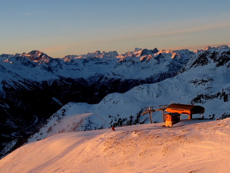 Sommet du télésiège de l'armoise à Aussois